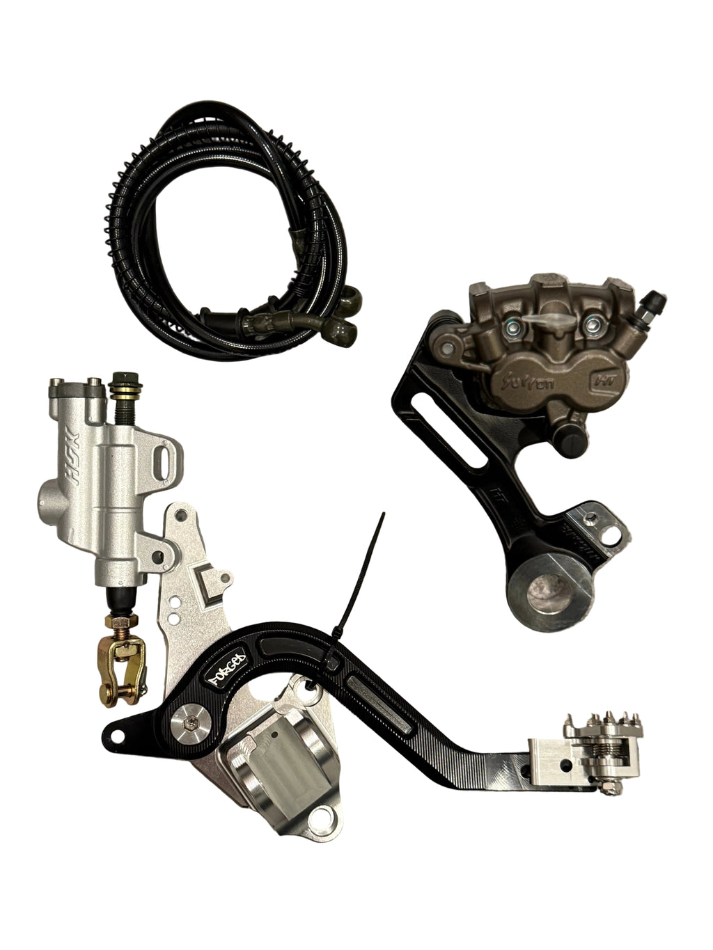 Surron Ultra Bee Foot Brake Kit with OEM Caliper – Rear Foot Brake Conversion Upgrade